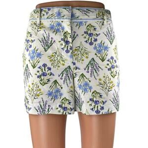 Ann Taylor LOFT Women's Multicolor Floral High Waisted Casual Mini Shorts Size 4